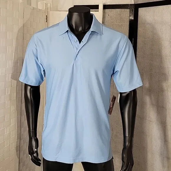 BRAND NEW ULTRA CLUB 3-BUTTON PLACKET WITH COLLAR MEN'S SHORT SLEEVE POLO SHIRT - Picture 4 of 15